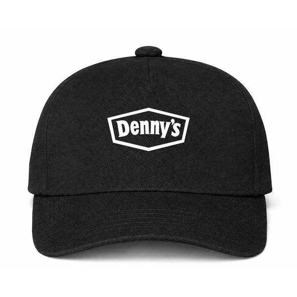 Denny's Logo Version 2 Black Dad Baseball Cap Hat