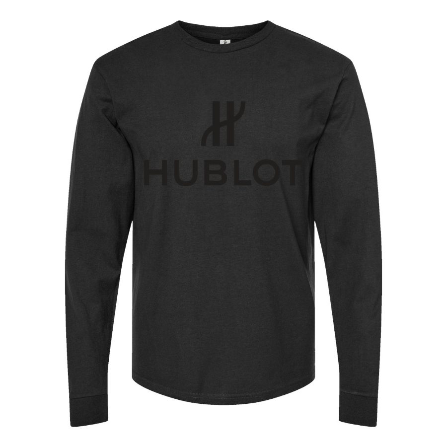 Men's Hublot logo.svg Long sleeves Cotton Blend T-Shirt - Black