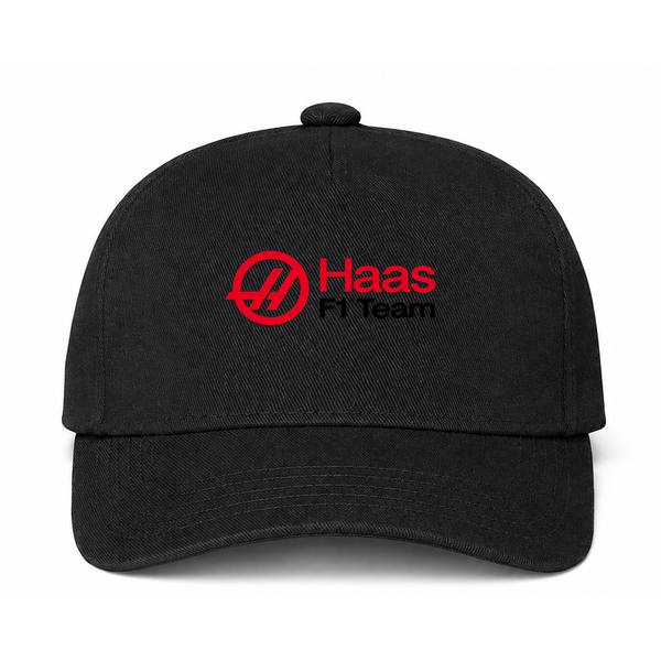 Haas F1 Team Black Dad Baseball Cap Hat
