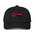 Haas F1 Team Black Dad Baseball Cap Hat