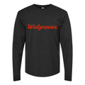 Men's Walgreens-logo-1536x864 Long sleeves Cotton Blend T-Shirt - Black