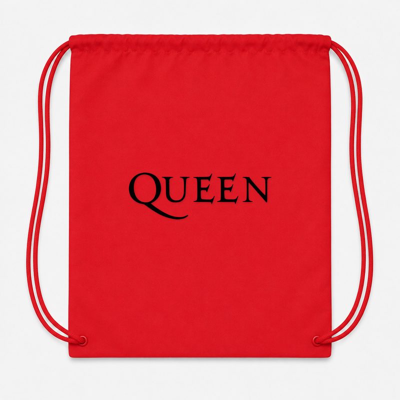Queen Drawstring Bag - Red