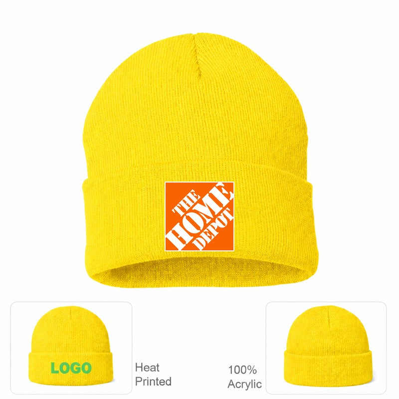 The Home Depot Yellow Beanie Hat