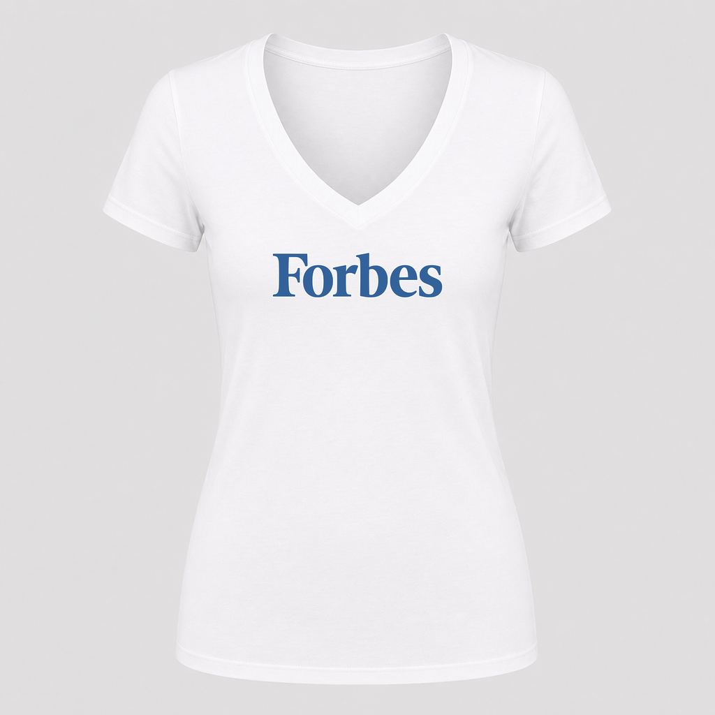 Women's Forbes V Neck T-Shirt in white