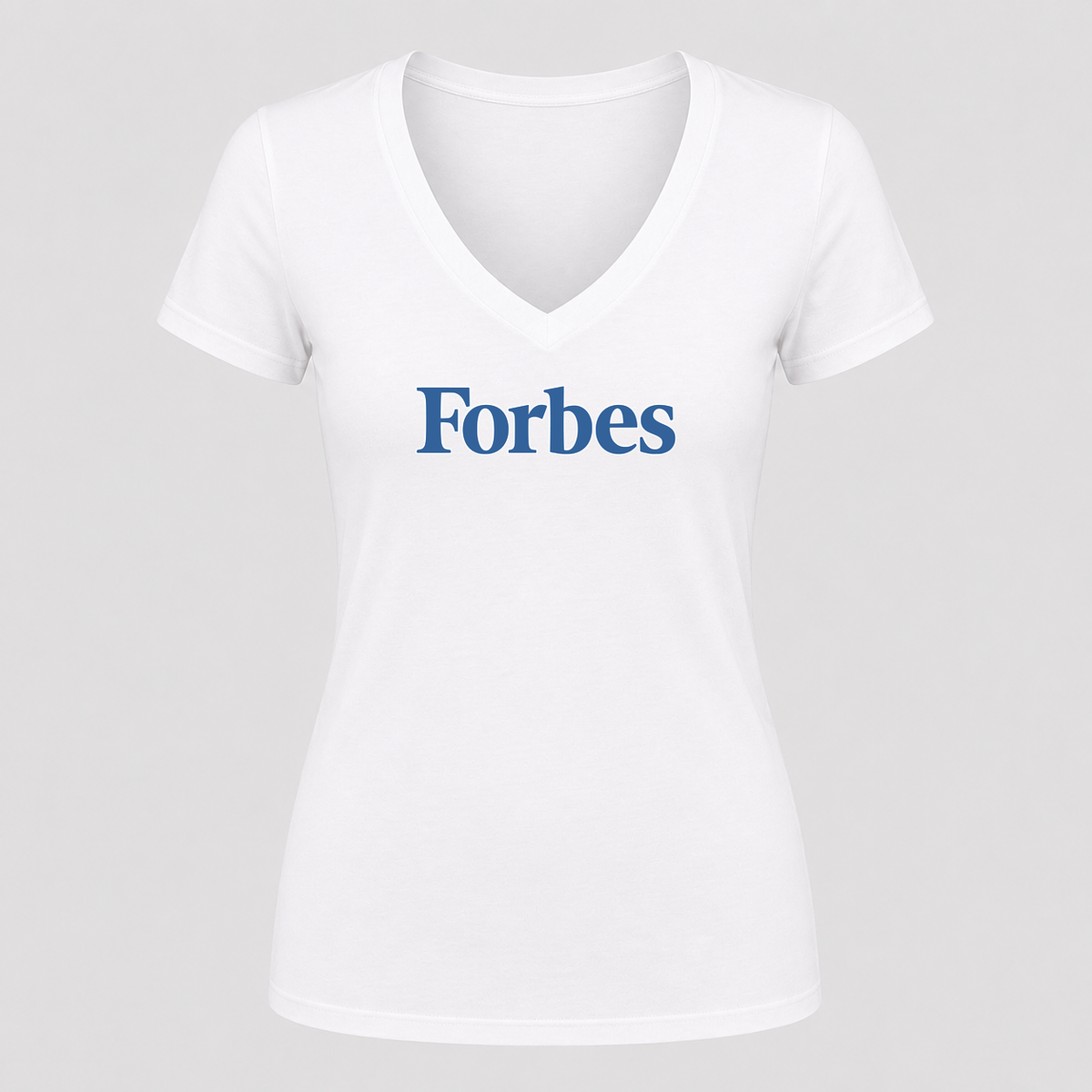 Women's Forbes V Neck T-Shirt in white