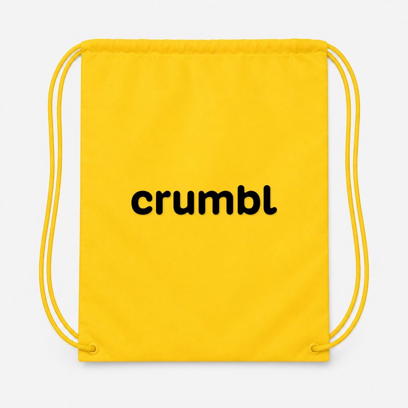Crumbl Cookies 7 Drawstring Bag - Yellow