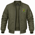 Men's Vermont Catamounts Logo Lightweight Bomber Jacket - Army Green