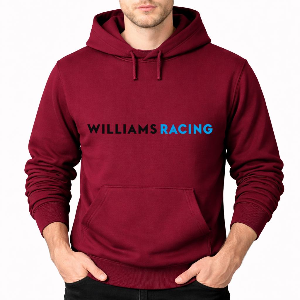 Men's Williams Racing Pullover Hoodie - Burgundy