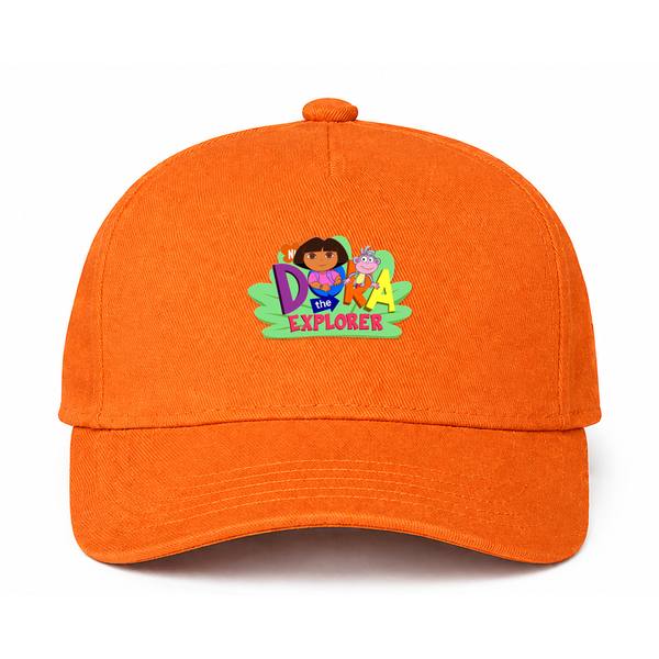 Dora the Explorer Logo Orange Dad Baseball Cap Hat