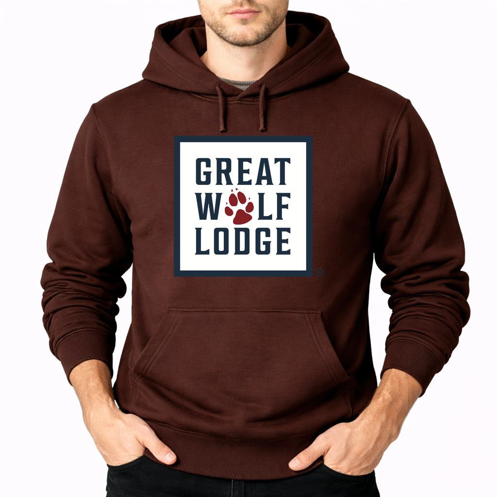 Men's Great Wolf Lodge Pullover Hoodie - Brown