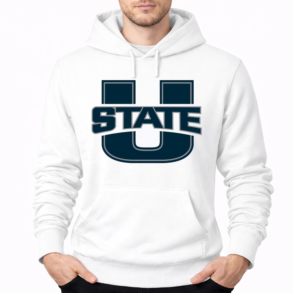 Men's Utah State Aggies Pullover Hoodie - White