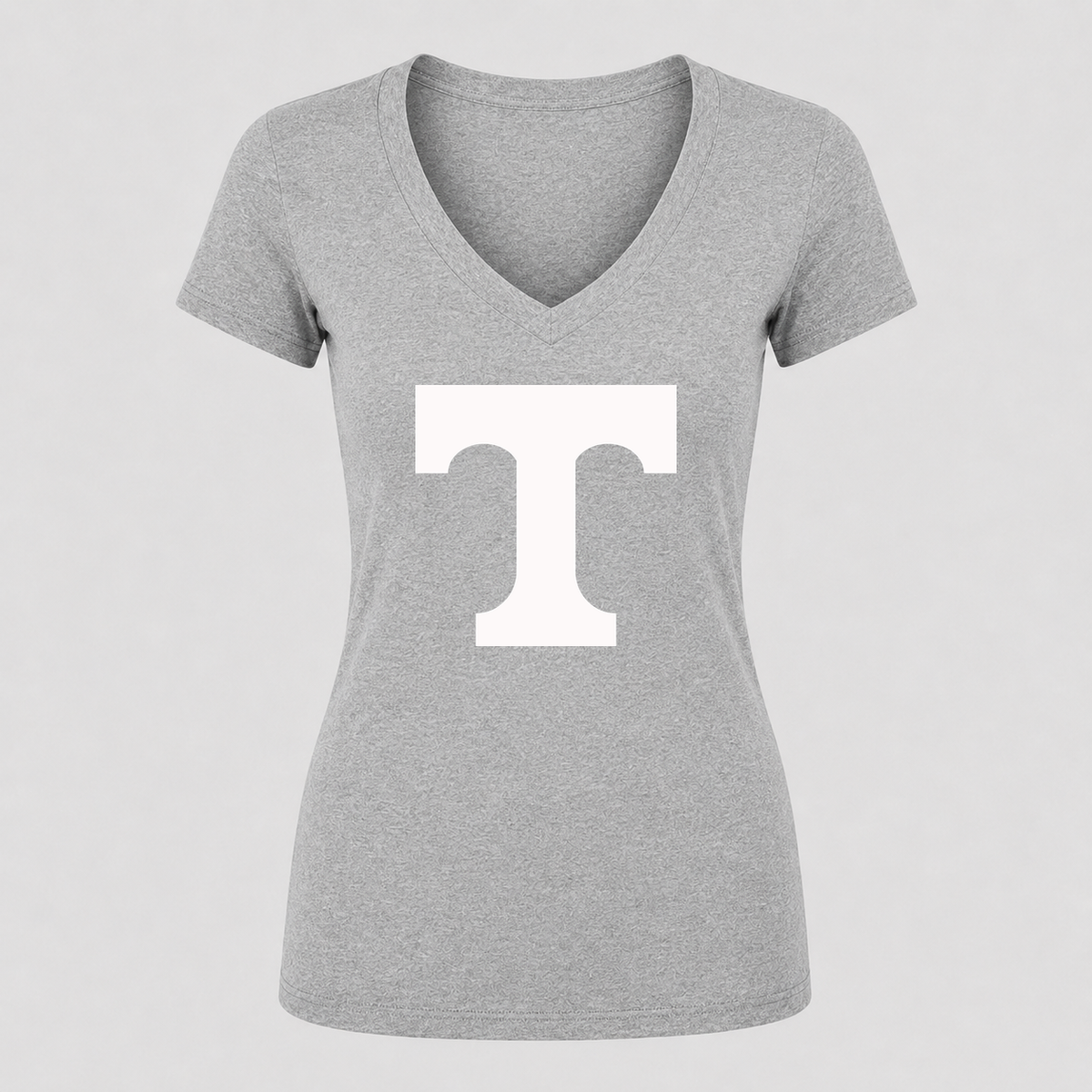 Women's Tennessee Volunteers Alternate Design V Neck T-Shirt in gray