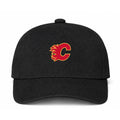 Calgary Flames NHL Logo Black Dad Baseball Cap Hat