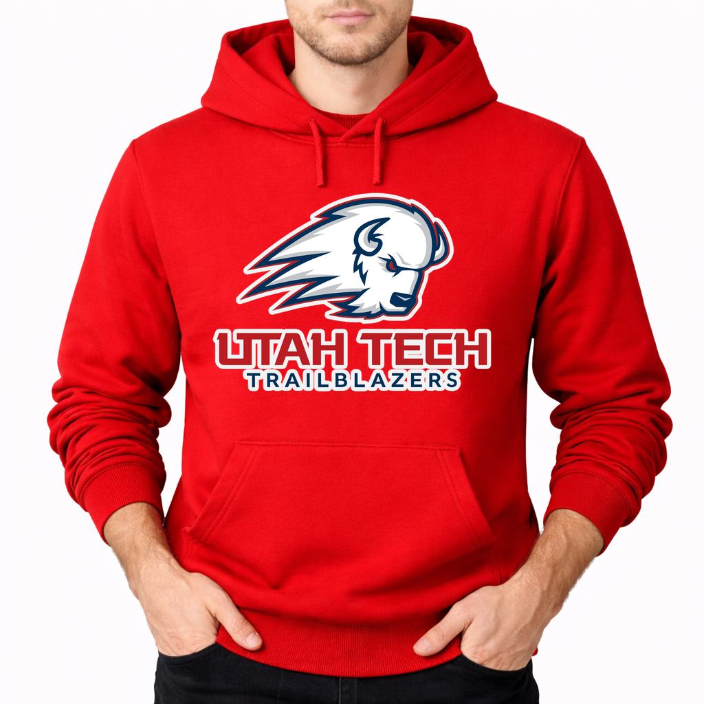 Men's Utah Tech Trailblazers Pullover Hoodie - Red