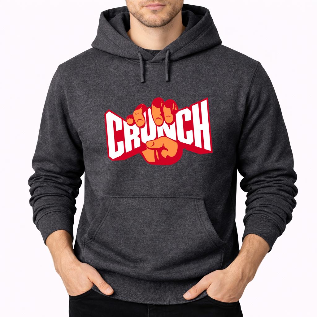 Men's Crunch Fitness Pullover Hoodie - Charcoal