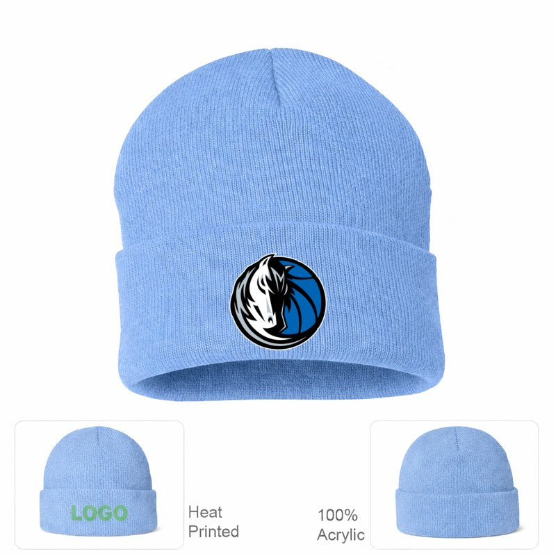 Dallas Mavericks Sky Blue Beanie Hat