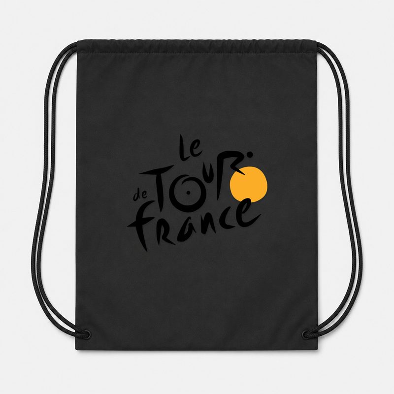 Tour De France Drawstring Bag - Black