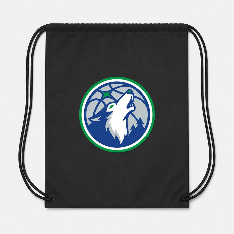 Minnesota Timberwolves Drawstring Bag - Black