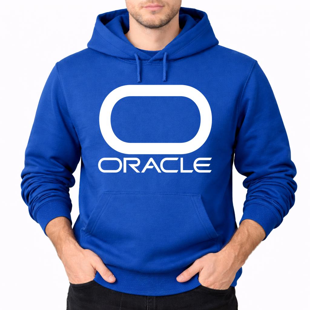 Men's Oracle White Pullover Hoodie - Blue