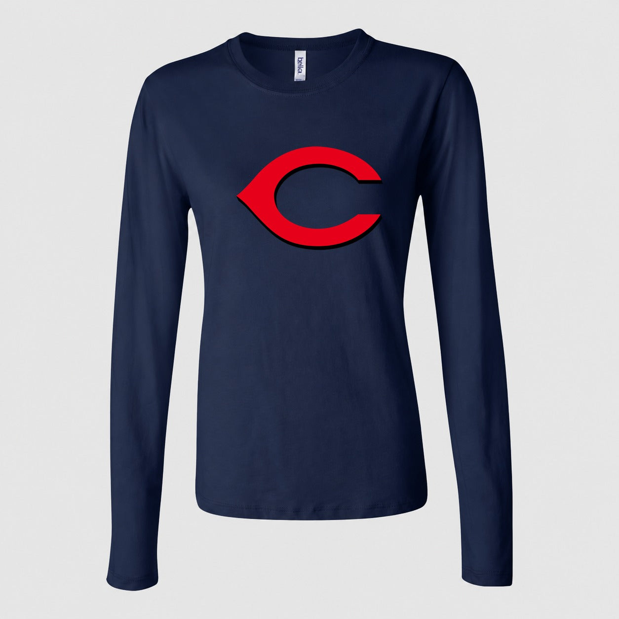 Women's Cincinnati Reds Long Sleeve T-Shirt - Navy