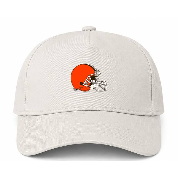 Cleveland Browns NFL Logo Beige Dad Baseball Cap Hat
