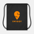 Swiggy Drawstring Bag - Black