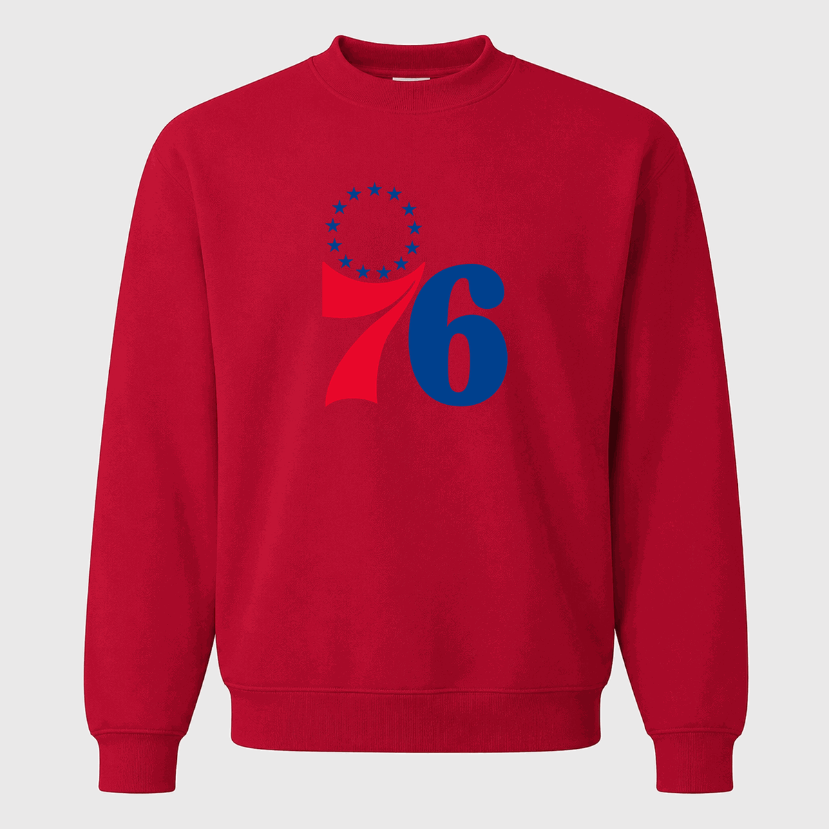 Men's Philadelphia 76ers Crewneck Sweatshirt - Red