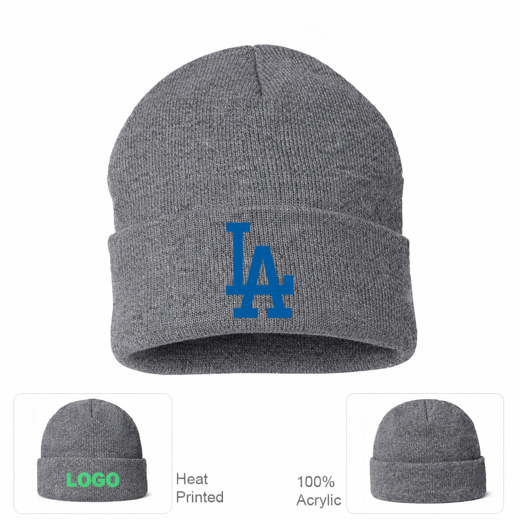MLB Los Angeles Dodgers Beanie Hat - Gray
