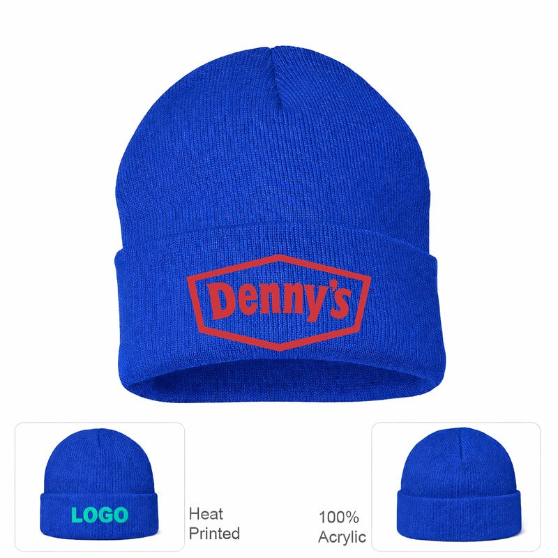 Denny's 2 Royal Blue Beanie Hat