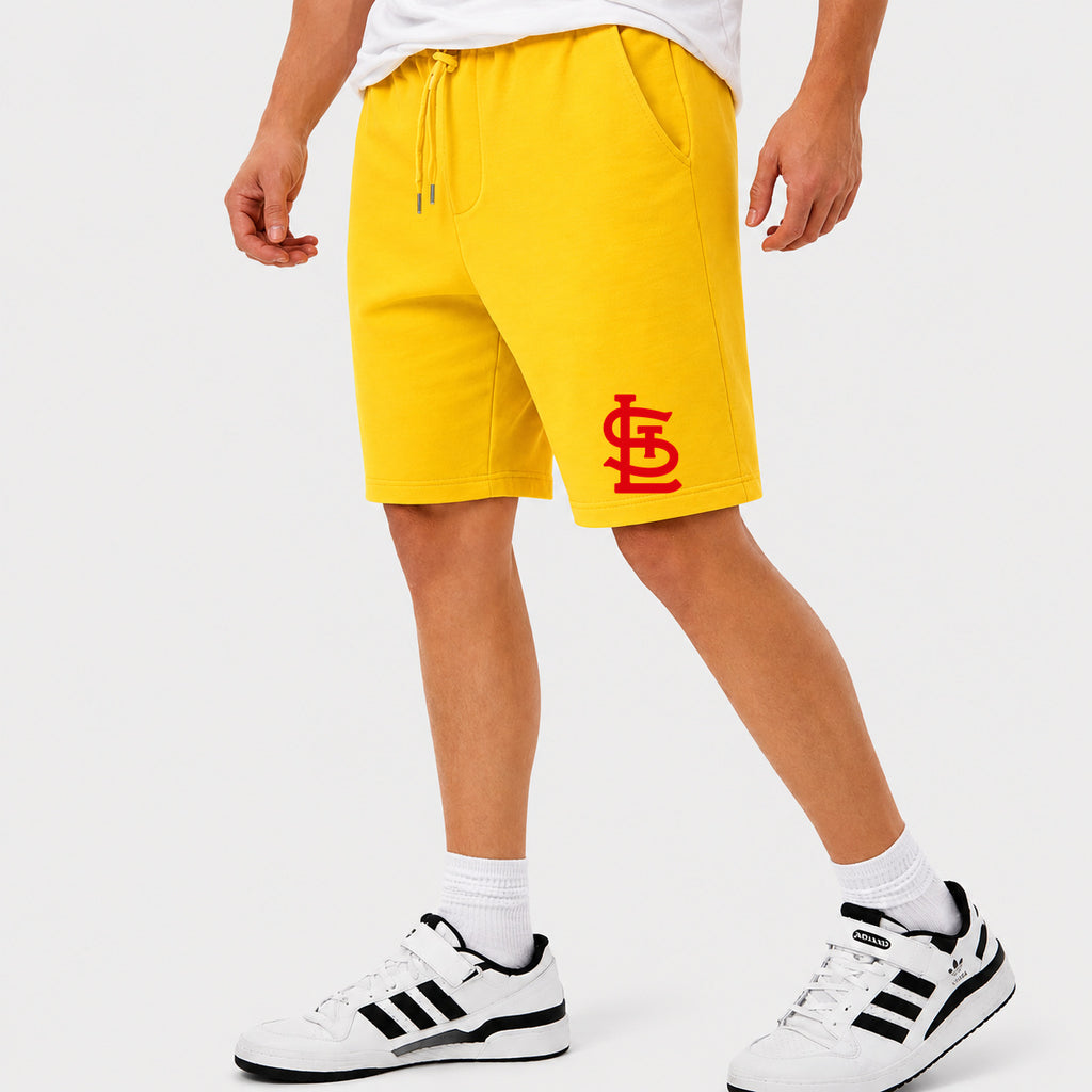 Men's St. Louis Cardinals Cotton Shorts - Yellow