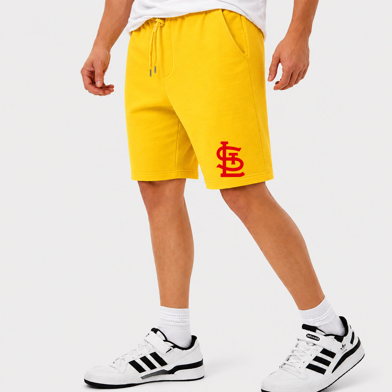 Men's St. Louis Cardinals Cotton Shorts - Yellow