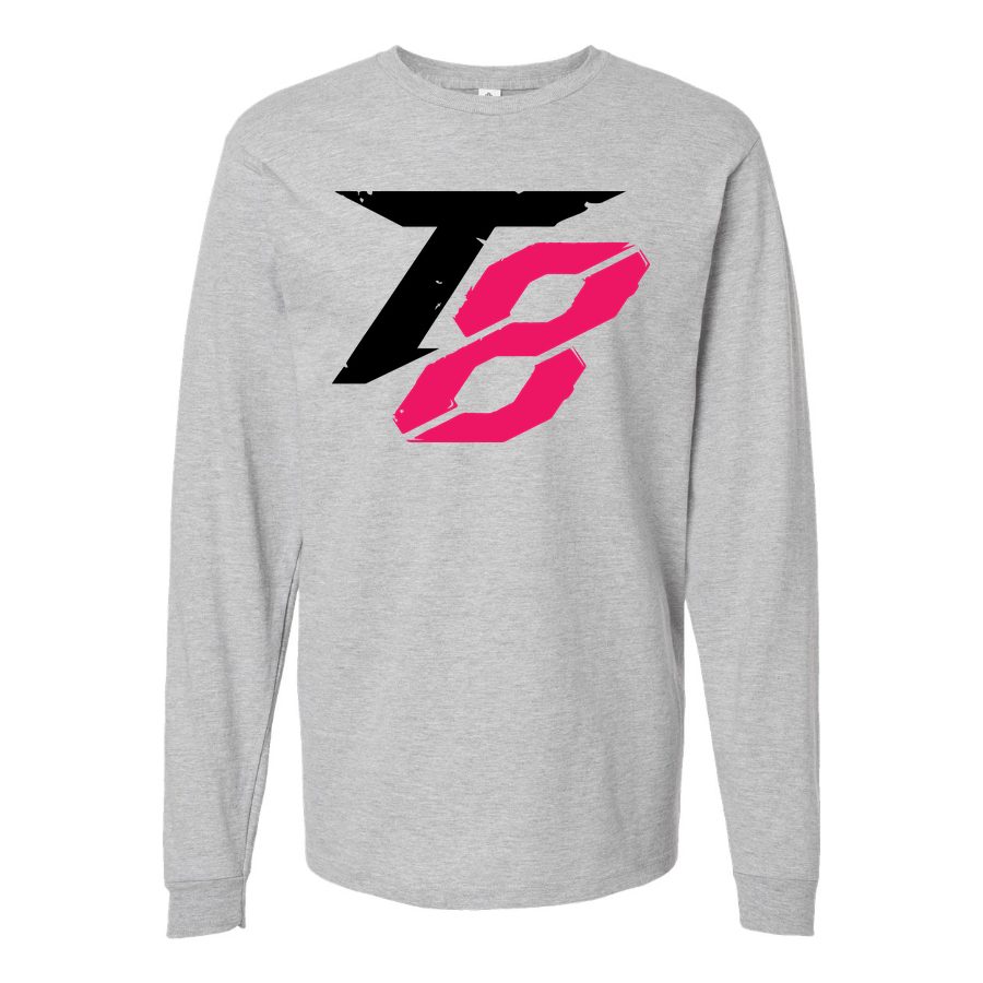 Men's Tekken 8 Black Long sleeves Cotton Blend T-Shirt - Gray