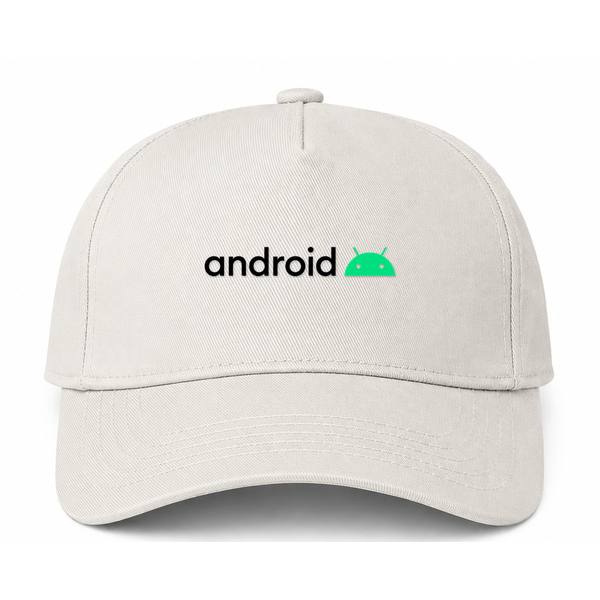 Android Logo Beige Dad Baseball Cap Hat