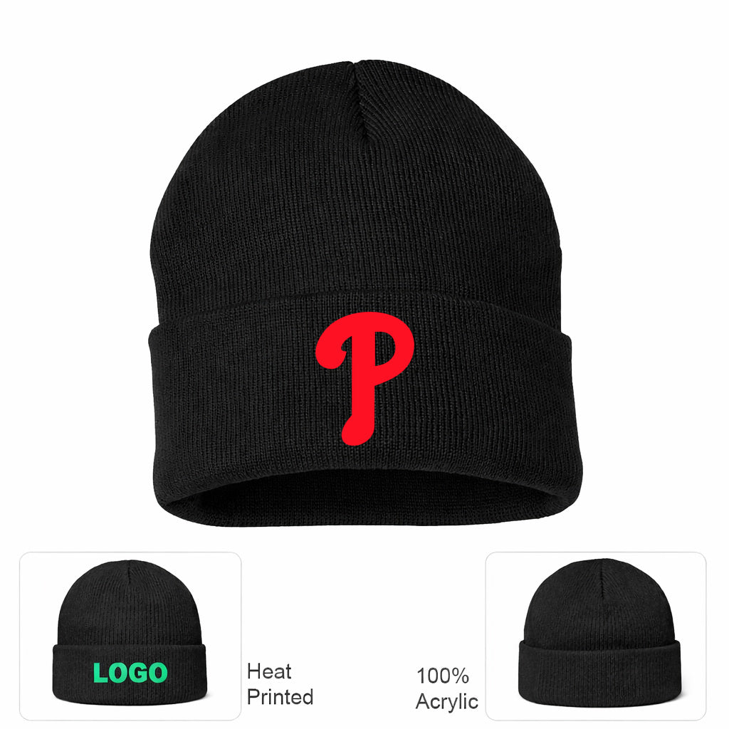 MLB Philadelphia Phillies Beanie Hat - Black