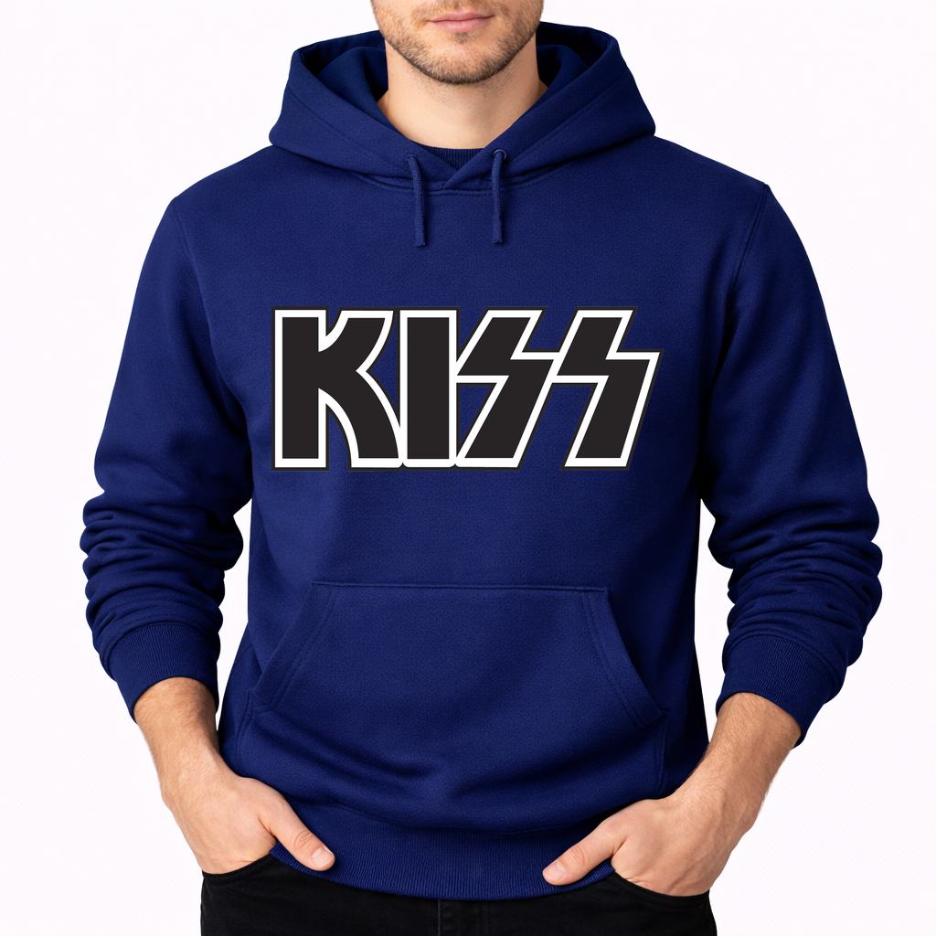 Men's KISS Pullover Hoodie - Navy
