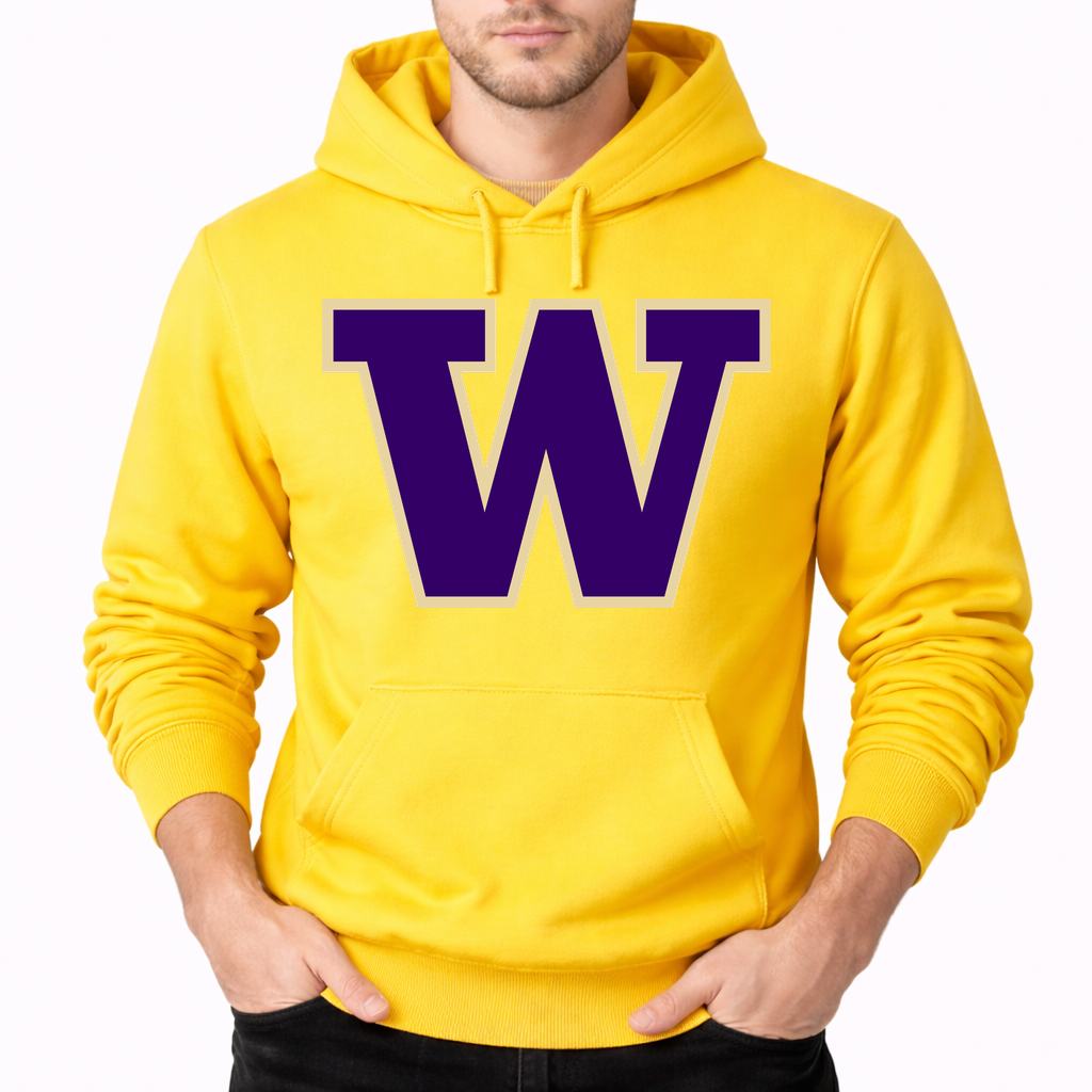 Men's Washington Huskies Pullover Hoodie - Yellow