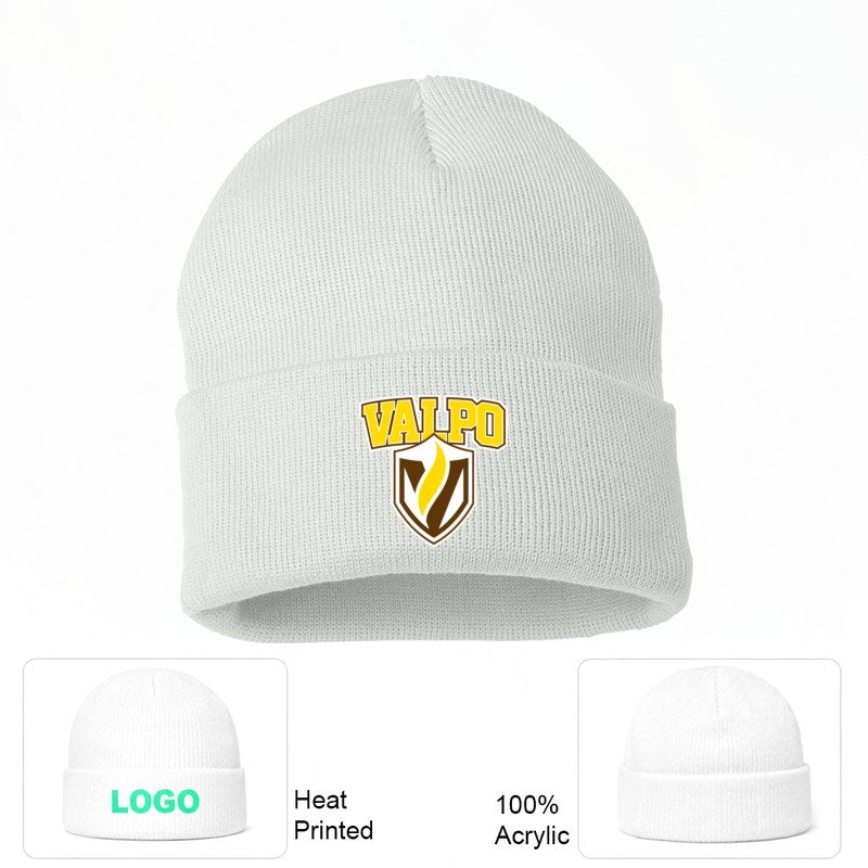 Valparaiso Crusaders White Beanie Hat