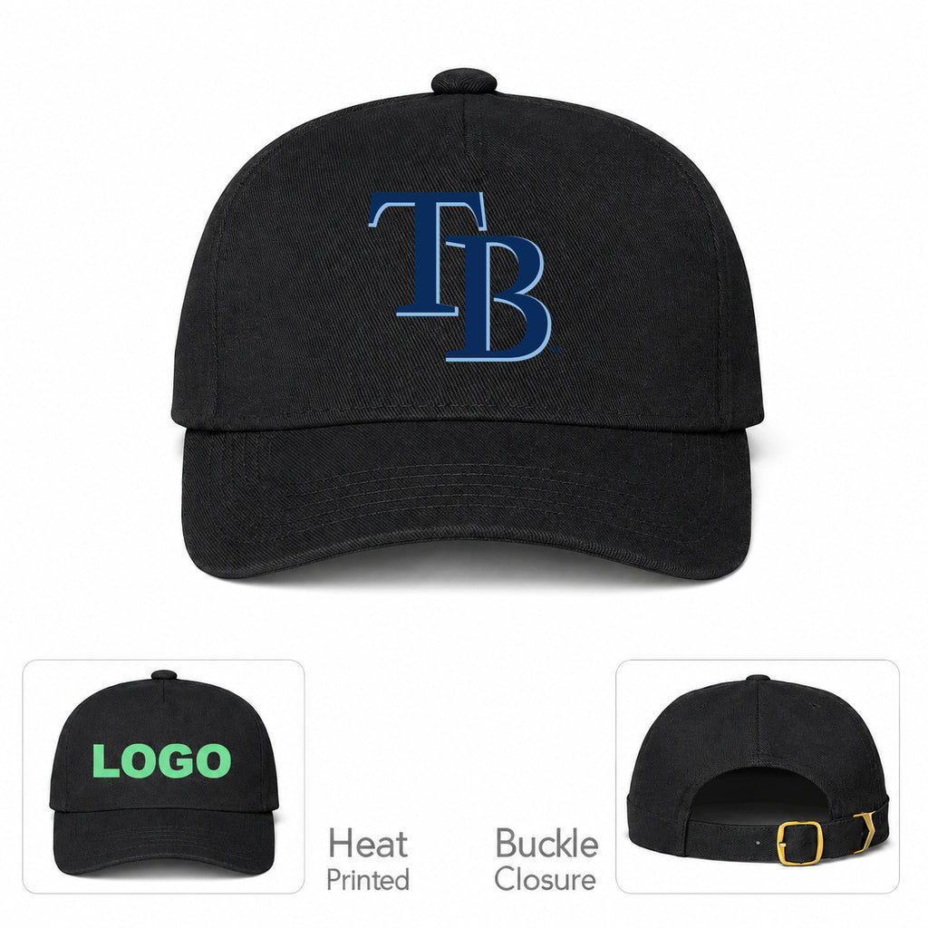 MLB Tampa Bay Rays Baseball Cap Hat - Black