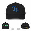 MLB Tampa Bay Rays Baseball Cap Hat - Black