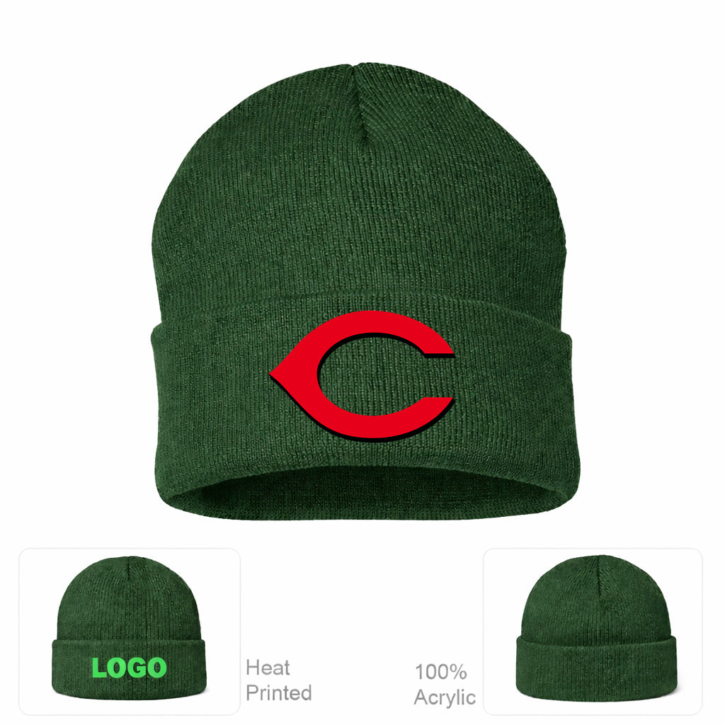 MLB Cincinnati Reds Beanie Hat - Forest Green