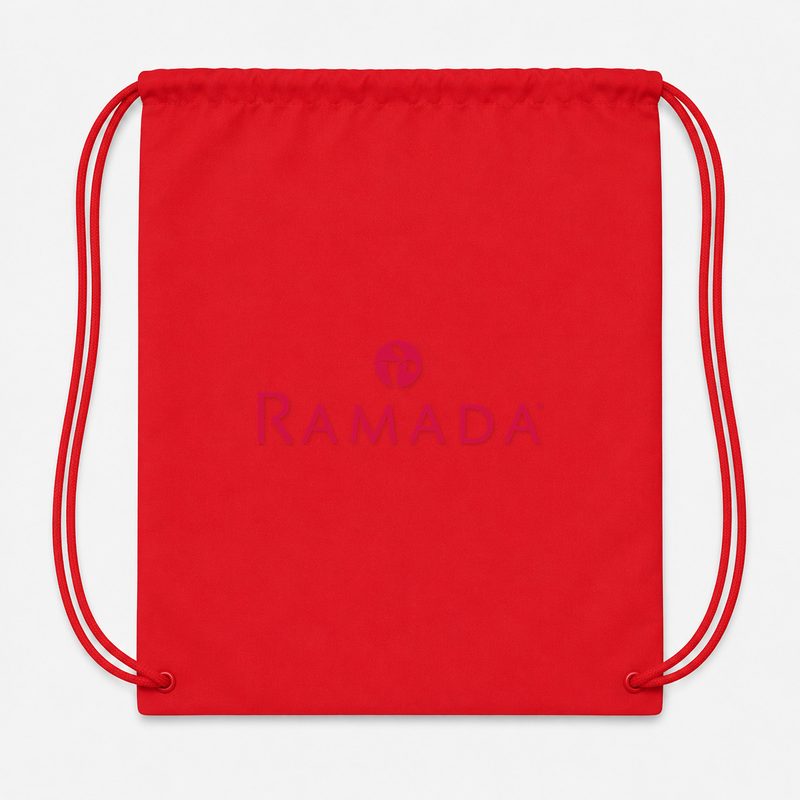 Ramada Drawstring Bag - Red