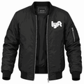 Men's Lyft white Lightweight Bomber Jacket - Black