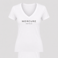 Women's Mercure V Neck T-Shirt in white