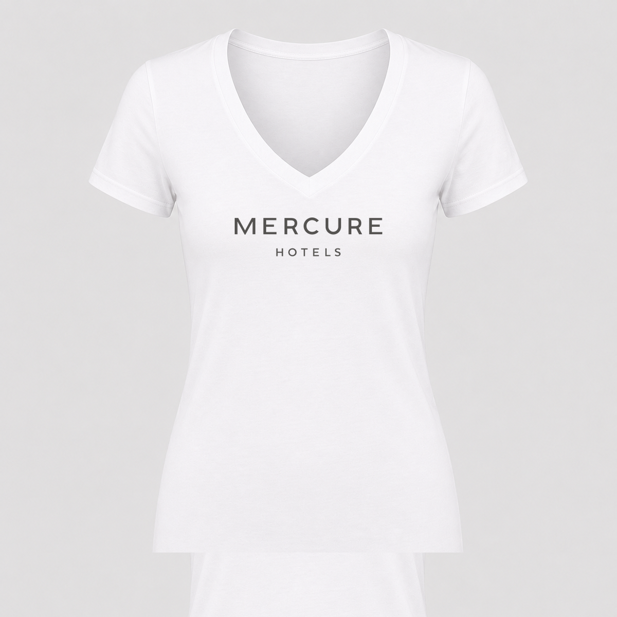 Women's Mercure V Neck T-Shirt in white