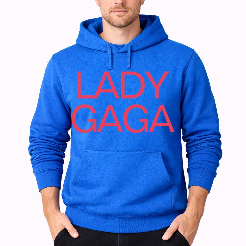 Men's Lady Gaga Pullover Hoodie - Azure