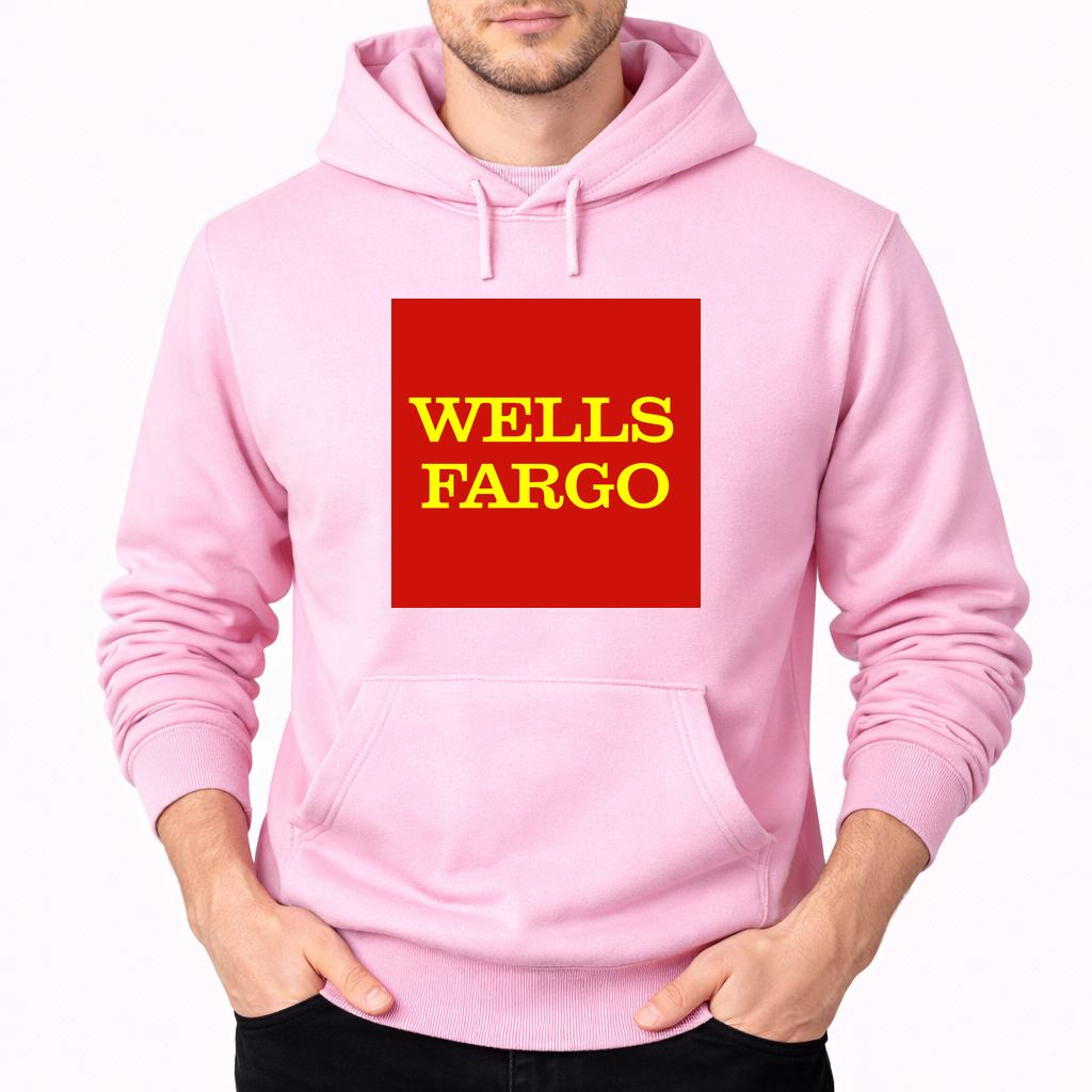 Men's Wells Fargo Pullover Hoodie - Pink