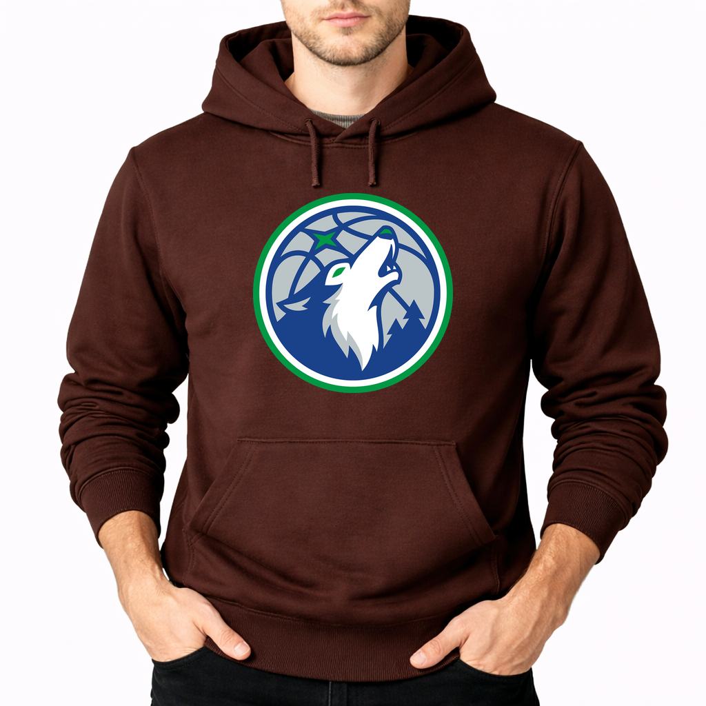 Men's Minnesota Timberwolves Pullover Hoodie - Brown