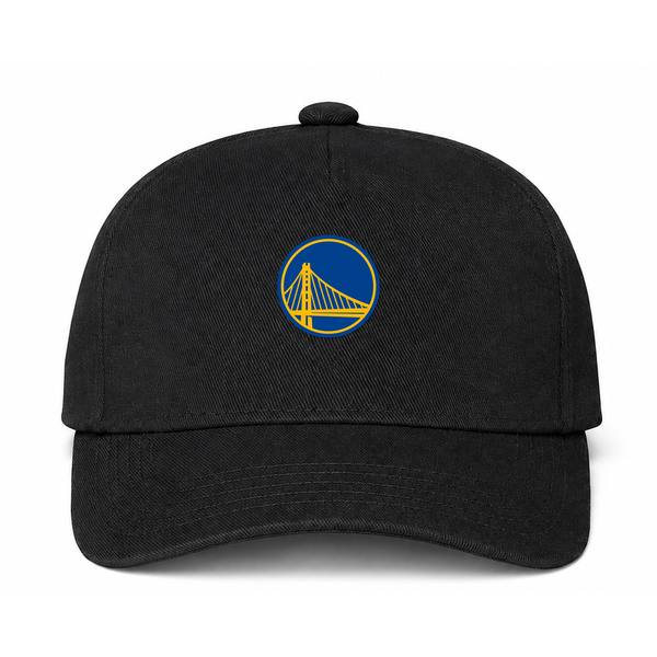 Golden State Warriors NBA Logo Black Dad Baseball Cap Hat