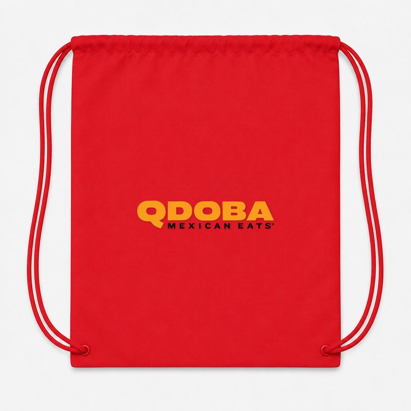 Qdoba Drawstring Bag - Red