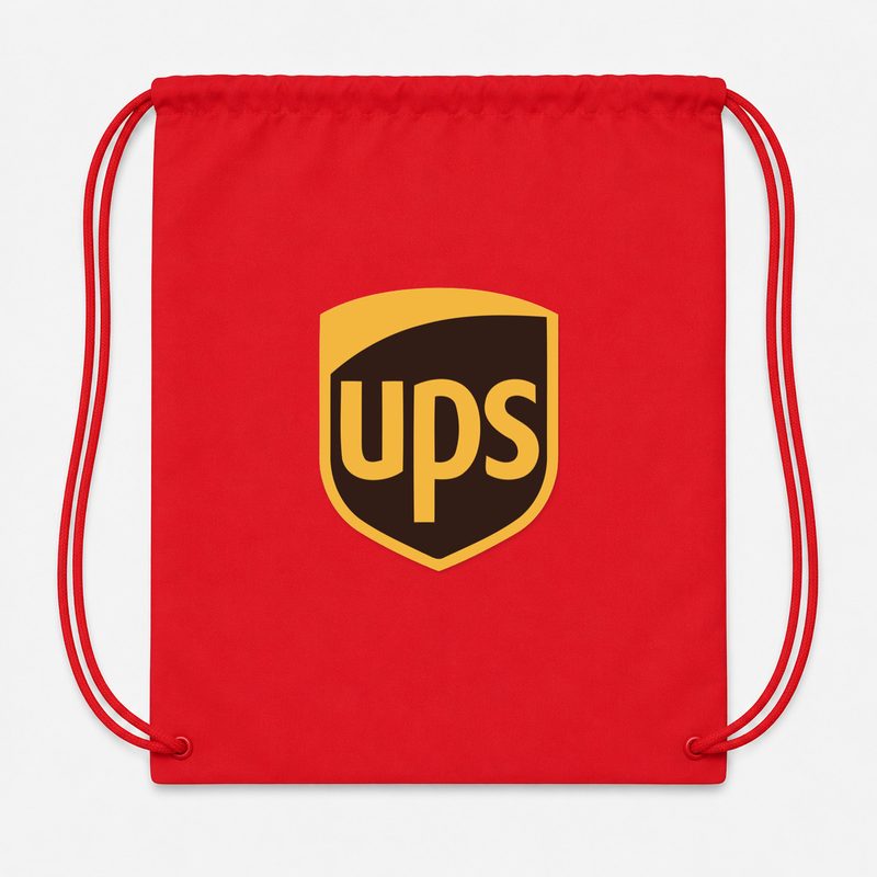 UPS Removebg Preview Drawstring Bag - Red